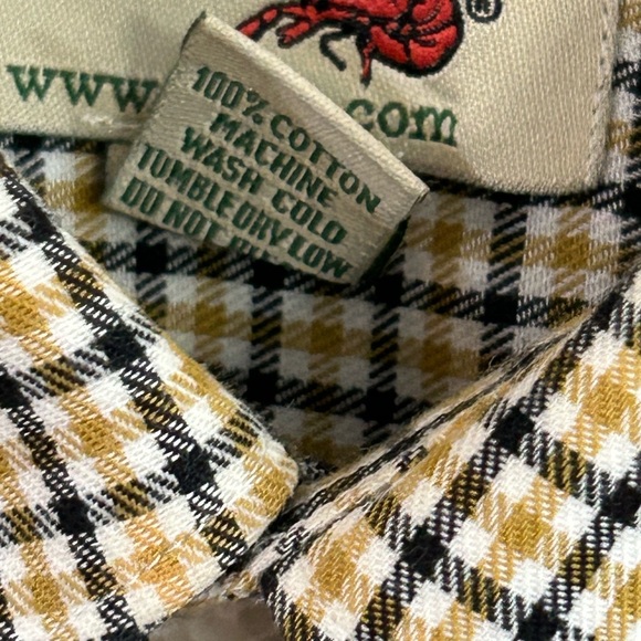 Perlis Men's Large Long Sleeve Cotton Flannel Soft Button Down Shirt Plaid Logo - Picture 5 of 8